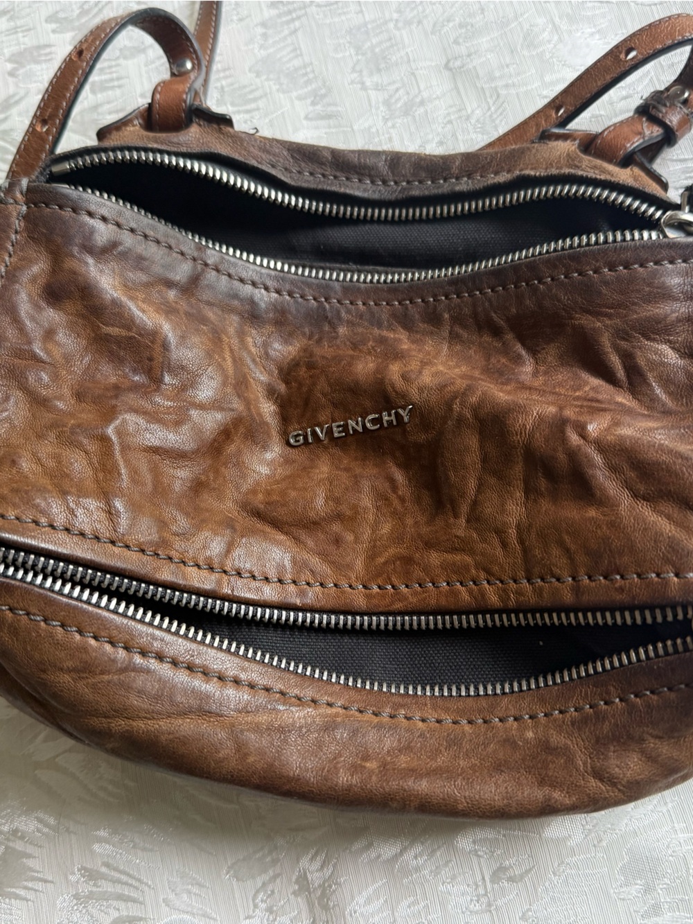 Authentic Givenchy Tumbled Sheepskin Mini Pandora - Picture 8 of 9